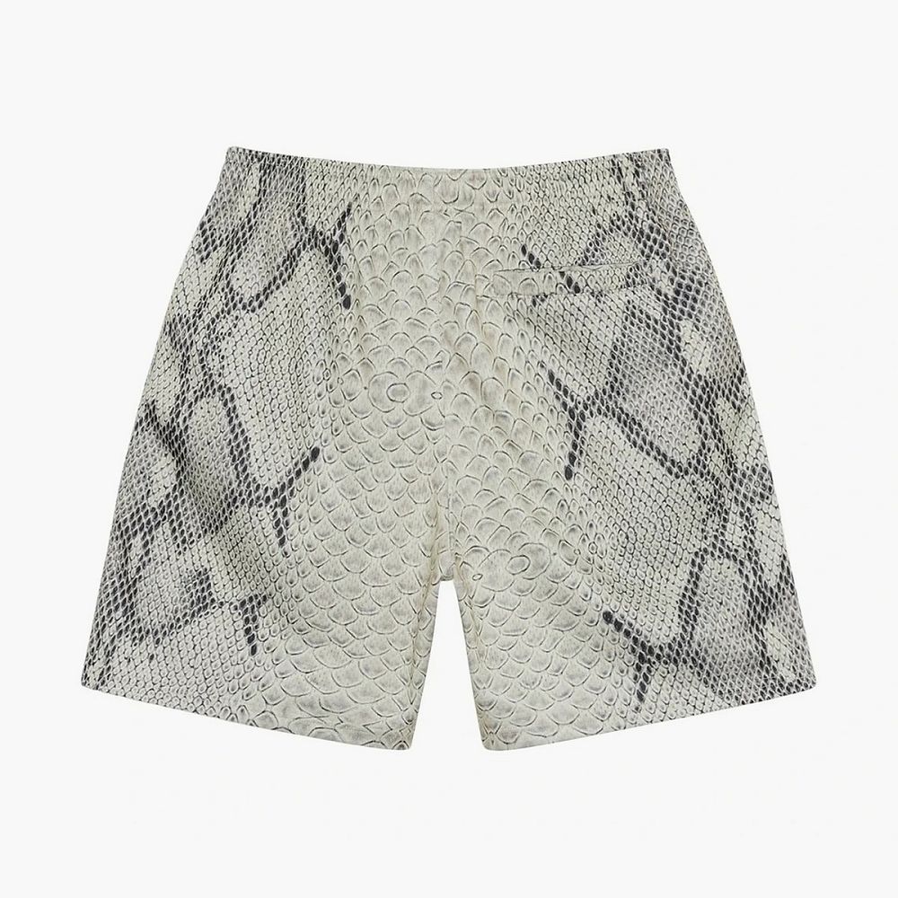 Stussy Basic Snake Mesh Shorts Bone