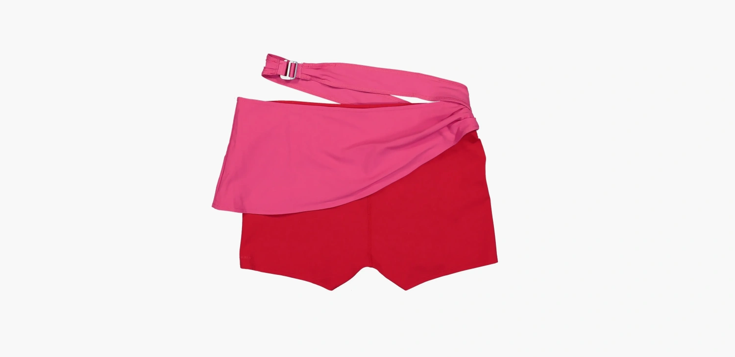 Nike x Jacquemus Drapped Bike Shorts Dark Pink 