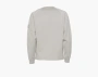 Stone Island Crewneck Sweatshirt with Ribbed Details Dusty Grey 