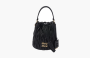 Miu Miu Matelassé nappa leather bucket bag "Black" 