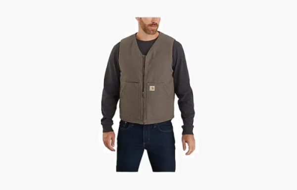 Carhartt 104394 WASHED DUCK SHERPA-LINED VEST RELAXED FIT 