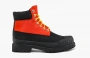 Timberland Premium 6 Inch Waterproof Boot "Medium Orange Nubuck With Black" 