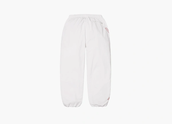 Supreme  Spellout Embroidered Track Pant  White 
