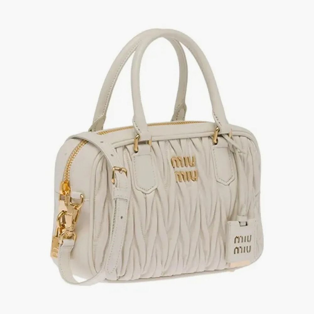 MIU MIU Arcadie Series Shoulder Bags White