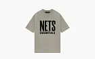 Fear of God Essentials x NBA Brooklyn Nets Tee Grey Black
