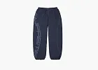 Supreme  Spellout Embroidered Track Pant Navy