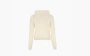 Sporty & Rich Logo Embroidered Jersey Fleece Hoodie Beige 