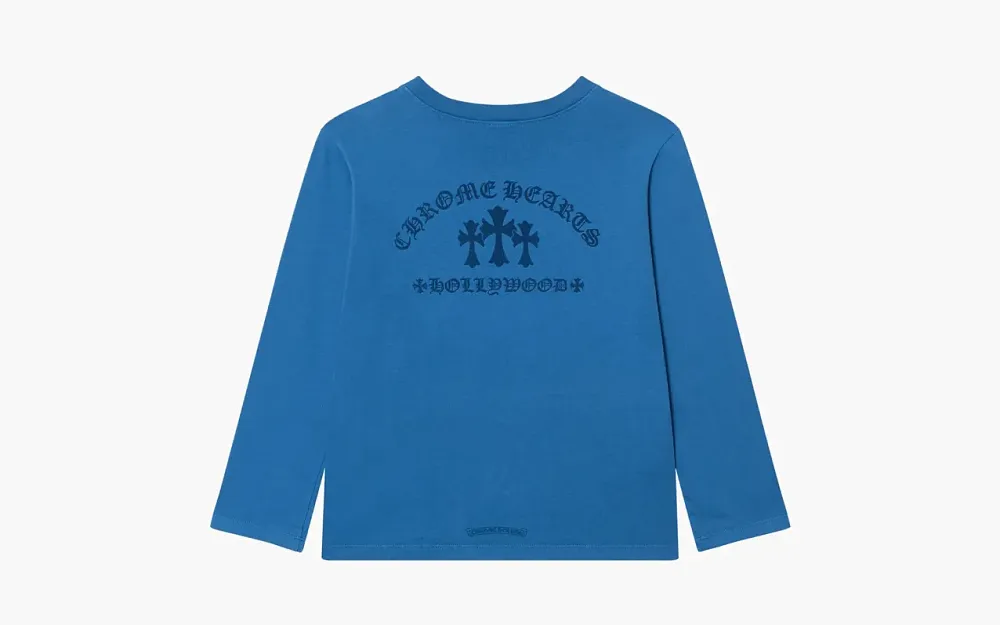 Chrome Hearts Triple Cross Hollywood Long Sleeve Blue