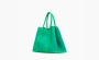 HERMES Garden Officer Canvas With Negonda Cow Leather Canvas Bag Verona Green/Mint Green 
