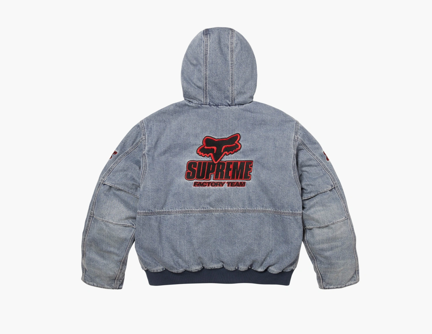 Supreme x Fox Racing Hooded Work Jacket Denim 