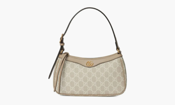 Gucci Ophidia Small Handbag Beige And White Gg Supreme Canvas 