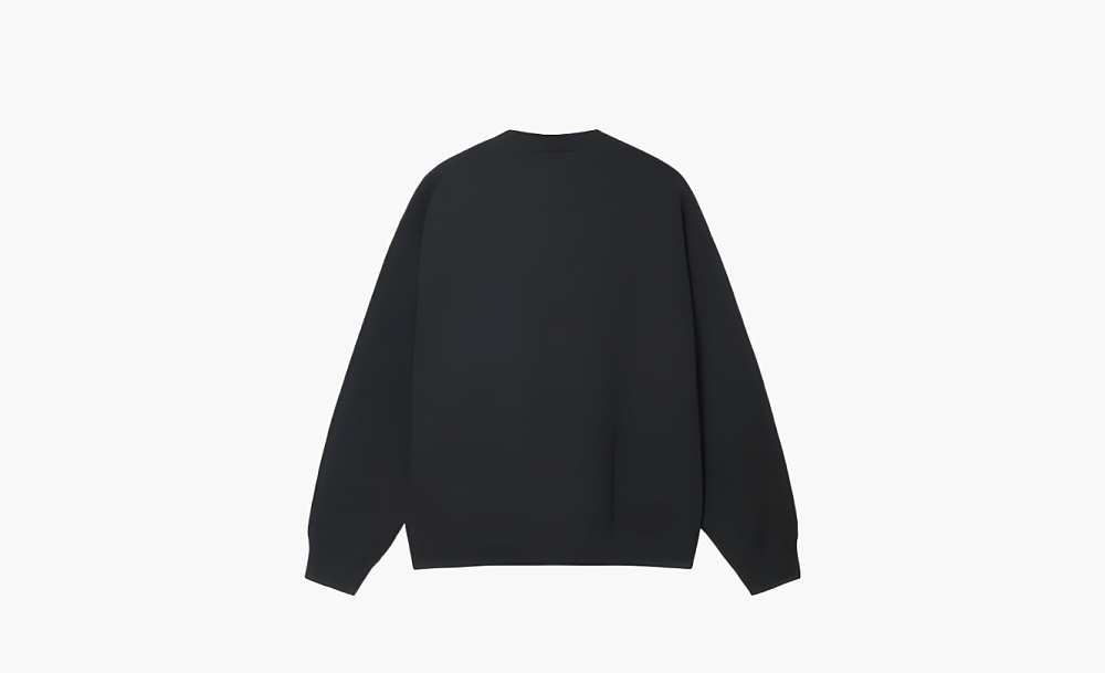 Nike x Stussy Wash Crew Fleece Asia Sizing Black