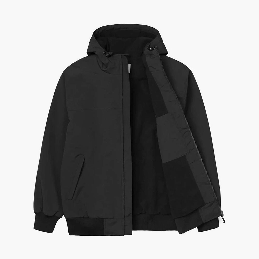 Carhartt WIP FW22 Hooded Sail Jacket - Black Logo