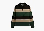 Kith Stripe Microsuede Tanner Pullover Black