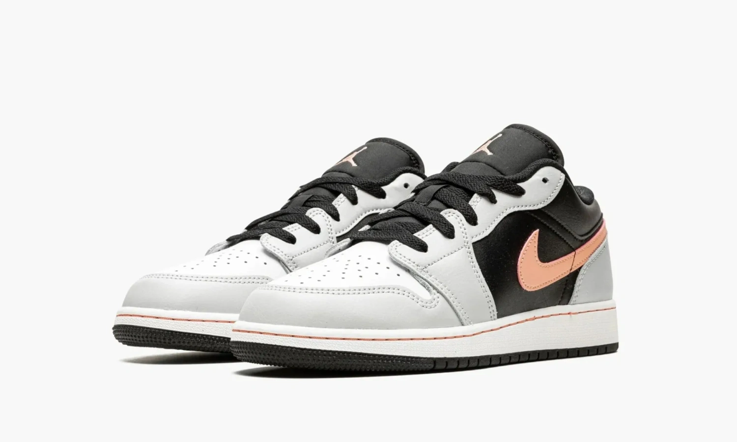 Air Jordan 1 Low GS Black Grey Pink 