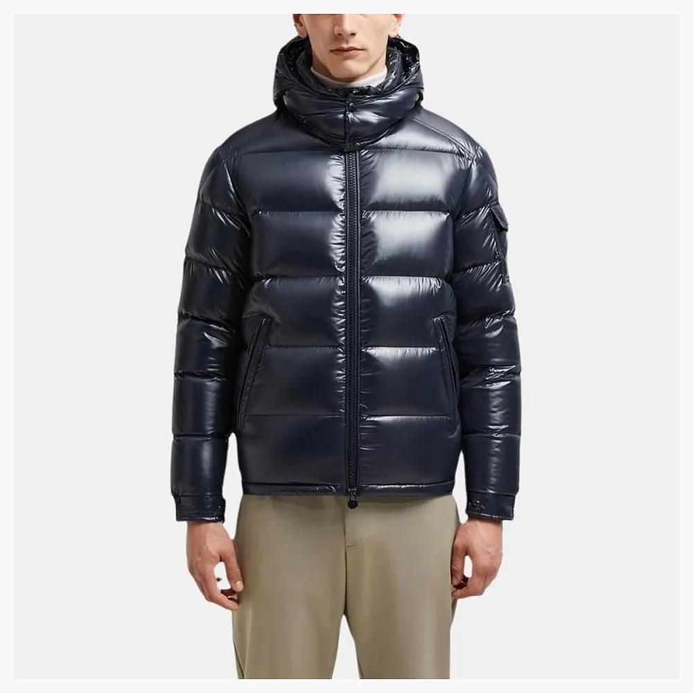 Moncler Maya Short Down Jacket Dark Blue