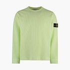 Stone Island Compass Patch Crewneck Jumper Light Green