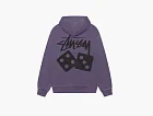 Stussy Dice Zip Hoodie Pigment Dyed Grape