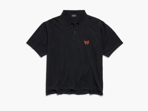 Balenciaga Laurel Classic Short Sleeve Regular Polo Faded Black 