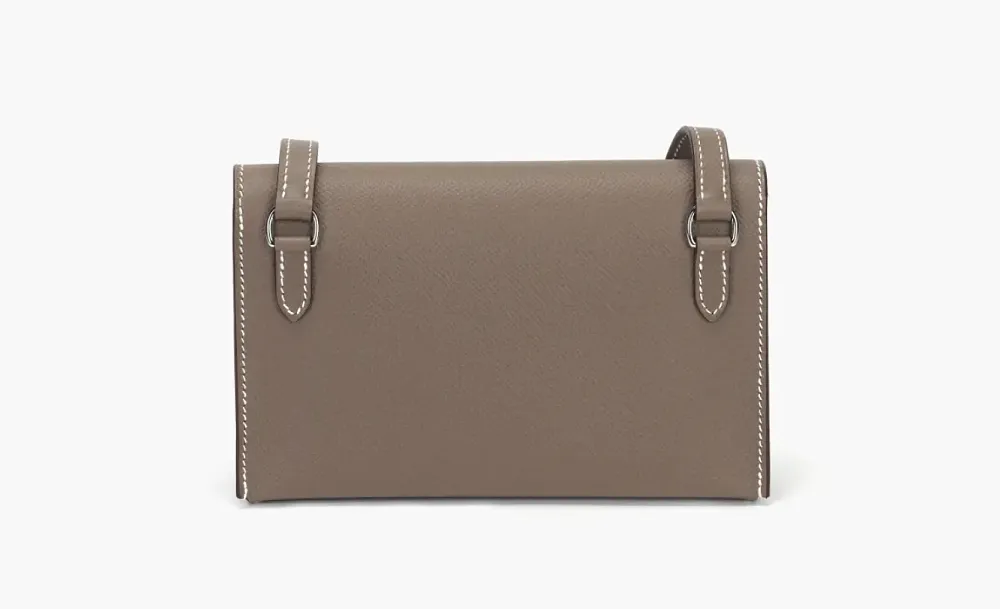 Hermesnap Hermèsnap Epsom Calfskin Wallets Shoulder Bag Brown