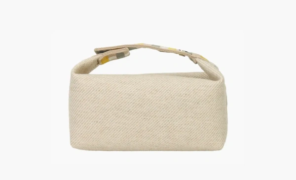 HERMES Bride a Brac Wool Storage Bags Beige 