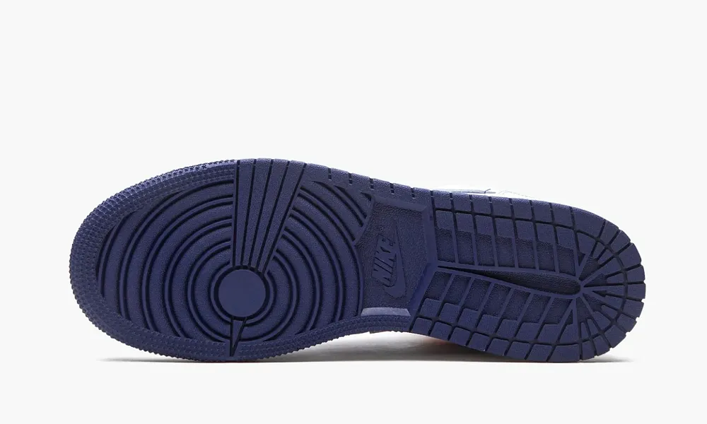 Air Jordan 1 Mid GS White Deep Royal Blue