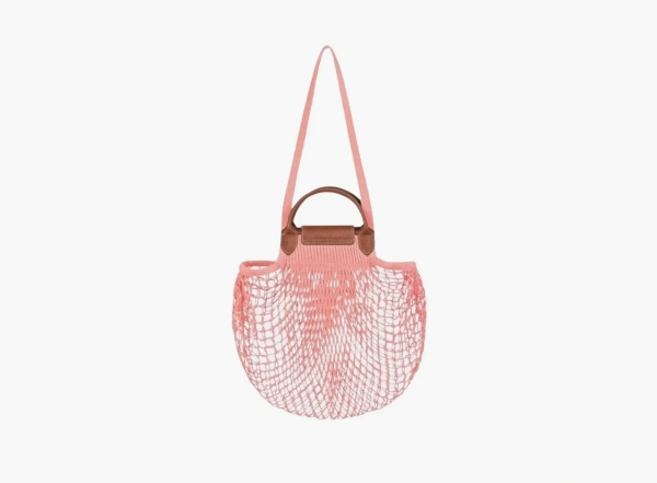 Longchamp Le Pliage Filet Top Handle Bag  Blush 