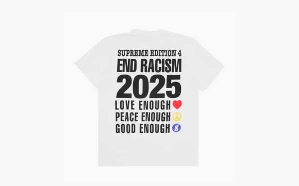 Supreme x Goodenough End Racism Tee White 