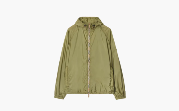 Burberry Nylon Hooded Jacket Green 