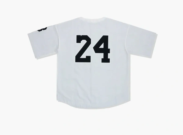 Nike Kobe Bryant Baseball Jersey Shirt White  Nike Kobe Bryant Baseball Jersey Shirt White