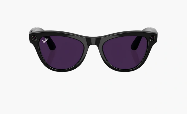 Ray-Ban Meta Skyler Sunglasses Shiny Black / Clear Transitions Amethyst (Size 52)  Ray-Ban Meta Skyler Sunglasses Shiny Black / Clear Transitions Amethyst (Size 52)