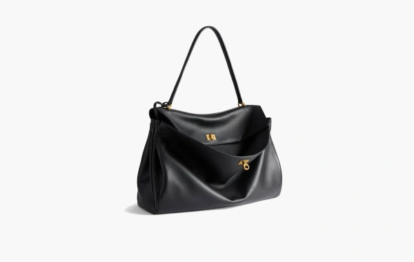 Balenciaga Rodeo Large Handbag Smooth Calfskin Black 