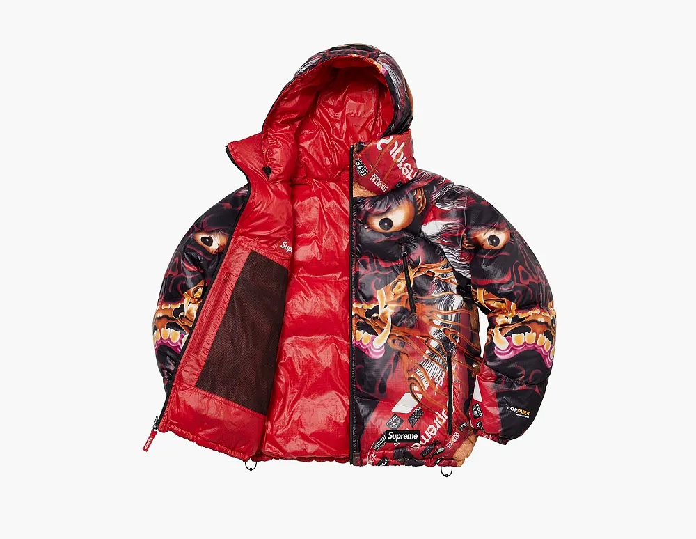 Supreme Reversible Featherweight Down Puffer Jacket Red