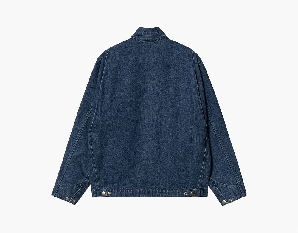 Carhartt WIP Stone Washed Rider Denim Jacket Blue