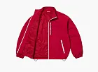 Supreme Contrast Zip Track Jacket Red
