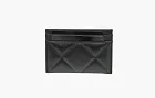 Chanel СС Logo Calfskin Leather Cardholder Black