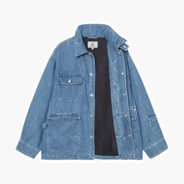 Carhartt WIP x Invincible FW24 Denim Chore Coat Max logo 