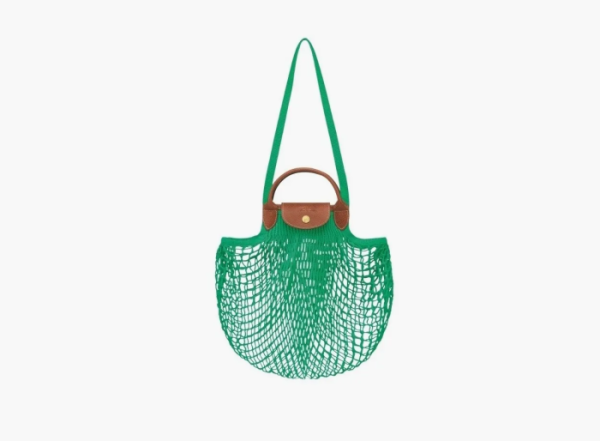 Longchamp Le Pliage Filet Top Handle Bag  Green 