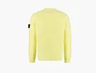 Stone Island Brushed Cotton Canvas Crewneck Sweatshirt Yellow