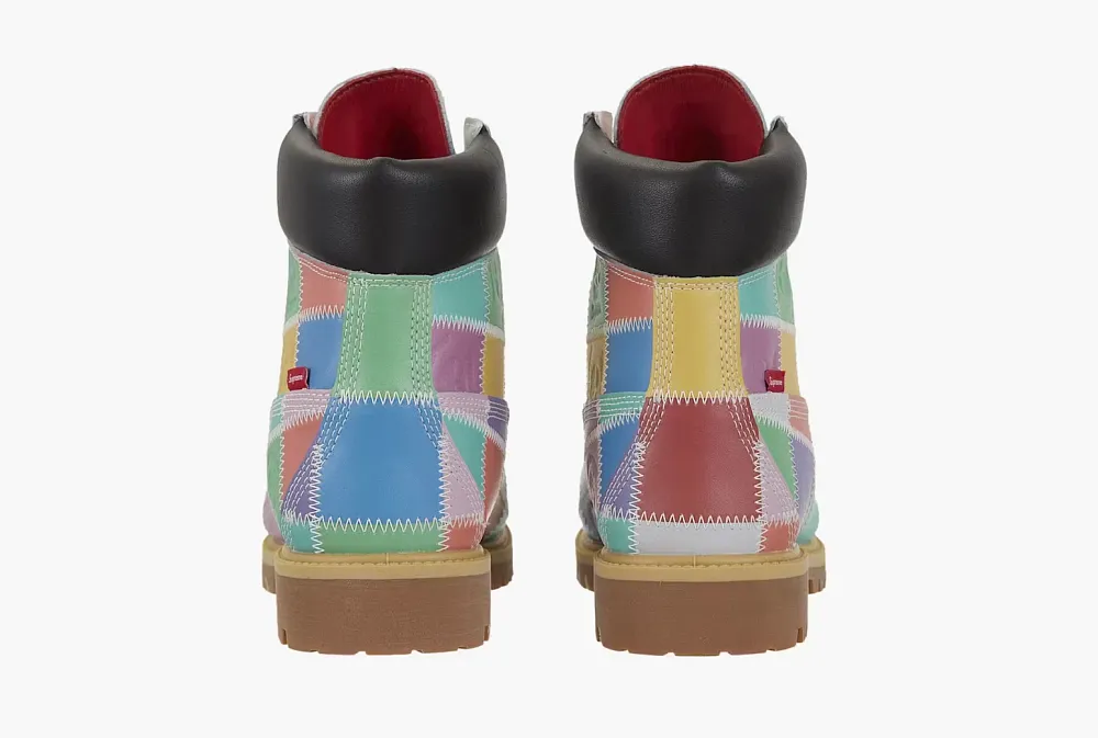 Timberland 6 Inch Premium Waterproof Boot x Supreme Patchwork - Multi-Color