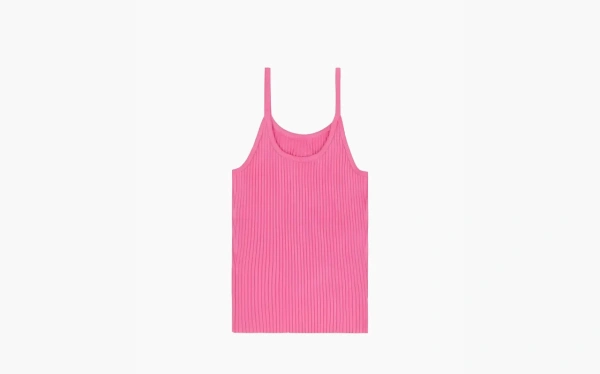 Sporty & Rich Srhwc Ribbed Tank Top Pink 