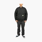 Carhartt WIP Quilted Liner Jacket Black Collared