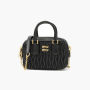 Miu Miu Matelasse nappa with top handle "Black" 