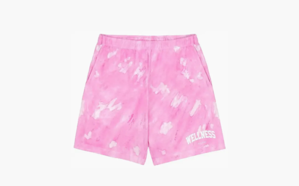 Sporty & Rich Wellness Ivy Tie Dye Gym Short Taffy/White 