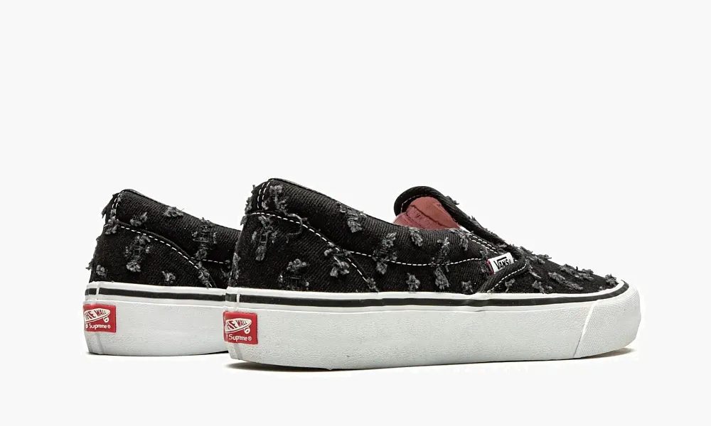 Vans Slip-on Pro Supreme - Black Hole Punch Denim