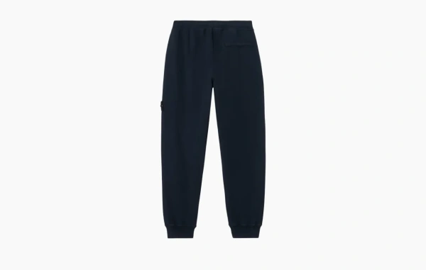  Stone Island Brushed Organic Cotton Fleece Sweatpants Black 