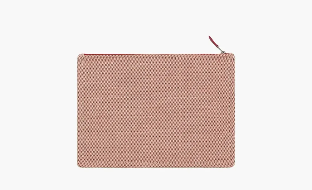 Hermes Cotton Storage Bags Clutches Large Size Red