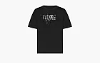 MM6 Maison Margiela Destroyed Logo T-Shirt Black