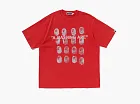 A Bathing Ape Garment Dye Logo Relaxed Fit Tee Red