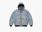 Supreme Reflective Arc Hooded Work Jacket Denim